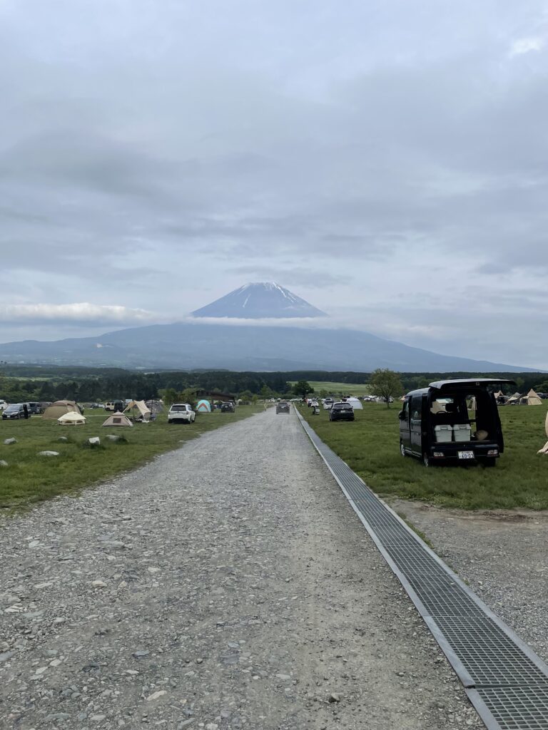 ふもとっぱらキャンプ場から撮った写真